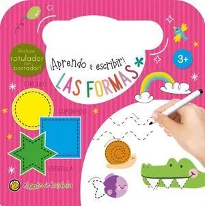 Portada de ¡Aprendo a escribir!. Las formas / pd. (Incluye rotulador con borrador)
