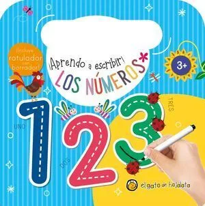 Portada de ¡Aprendo a escribir!. Los números / pd. (Incluye rotulador con borrador)