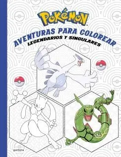 Portada de Libro pokemon, aventuras para colorear