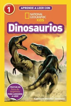 Portada de Aprende a leer con national geographic (nivel 1) - dinosaurios