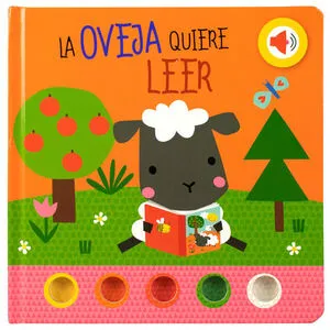 Portada de Cuento infantil: Botones la oveja quiere leer