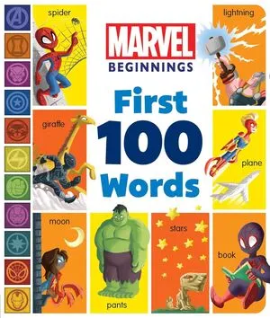 Portada de Marvel beginnings: First 100 words