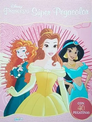 Portada de Princesas super pegacolor rosa ld0971