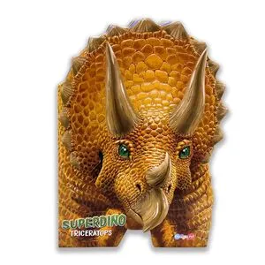 Portada de Libro cuentos super dino triceratops bbtcf0023