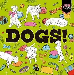 Portada de Dogs. Color block