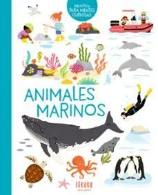 Portada de Biblioteca para mentes curiosas: Animales marinos