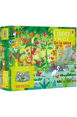 Portada de En la selva libro y puzle