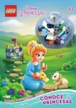 Portada de Lego disney princesas. Escenas con adhesivos. Tu mundo de princesas