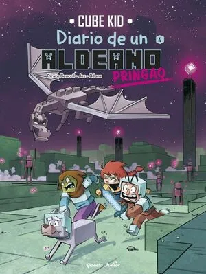 Portada de Minecraft. Diario de un aldeano pringao: Comic 4