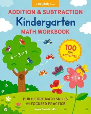 Portada de Addition and subtraction kindergarten math workbook