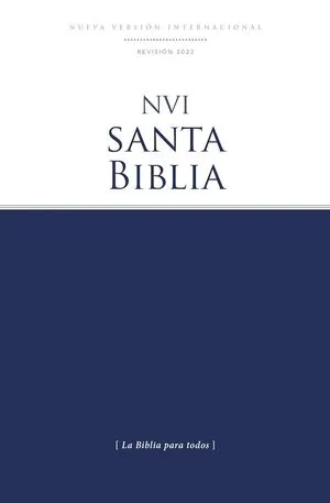 Portada de Santa biblia nvi, revisión 2022, edición económica, tapa rústica