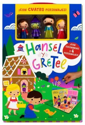 Portada de Hansel y gretel (incluye 4 escenarios y 4 personajes)