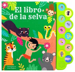 Portada de El libro de la selva (libro infantil con 10 sonidos)