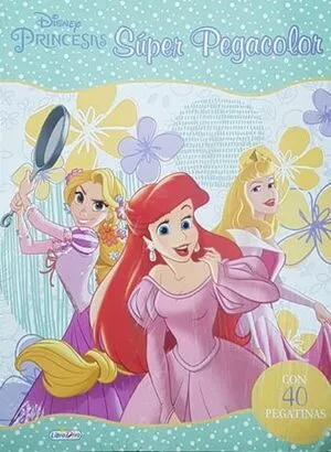 Portada de Princesas super pegacolor verde ld0971