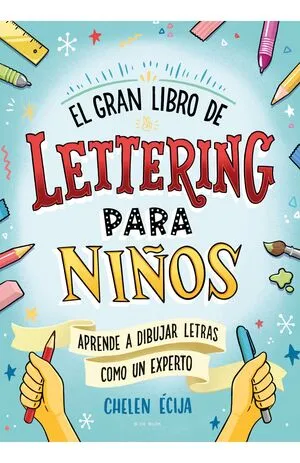 Portada de El gran libro de lettering para niños