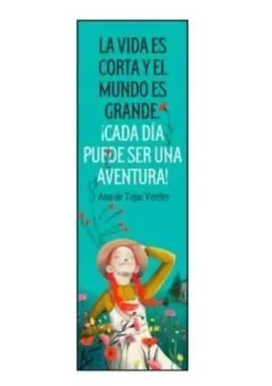 Portada de Marcapaginas: La vida es corta y el mundo grande