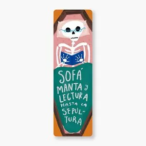Portada de Marcapaginas: Sofa, manta y lectura hasta la sepultura