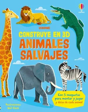 Portada de Construye en 3d: Animales