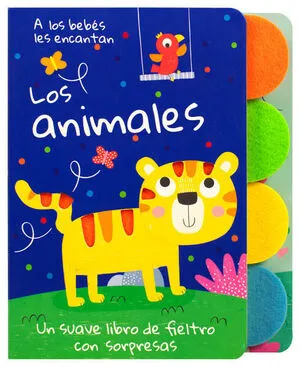 Portada de Libro para bebés: A los bebés les encantan los animales
