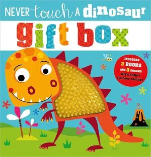 Portada de Never touch a dinosaur gift box