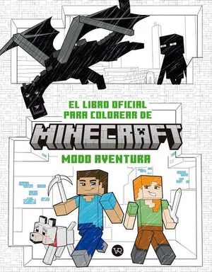Portada de El libro oficial para colorear de minecraft: Modo aventura