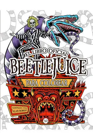 Portada de Beetlejuice: Libro oficial para colorear