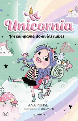 Portada de Unicornia 5: Un campamento en las nubes
