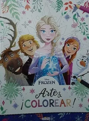 Portada de Arte y colorar frozen azul ld0978
