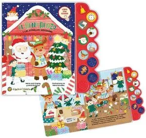 Portada de El reno renzo y las estrellas navideñas (libro con sonidos)