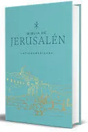 Portada de Biblia de jerusalén latinoamericana, tapa dura, tela turquesa, edición de regalo / spanish jerusalem bible, latin american edition, hardcover, turquoise cloth