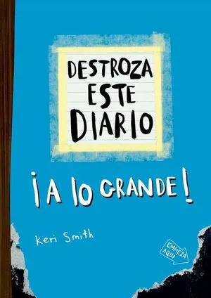 Portada de Destroza este diario. A lo grande - azul flúor