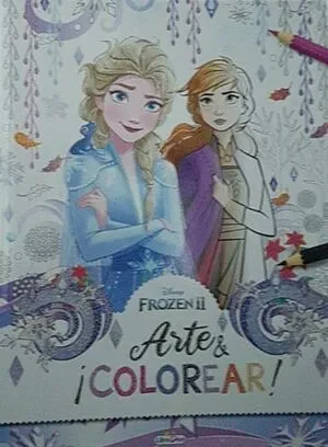 Portada de Arte y colorar frozen II morado ld0978