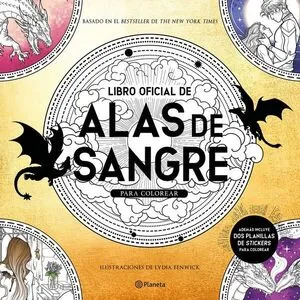 Portada de Libro oficial de alas de sangre para colorear