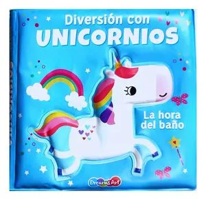 Portada de Diversion con unicornios, libro de baño bfbri0179