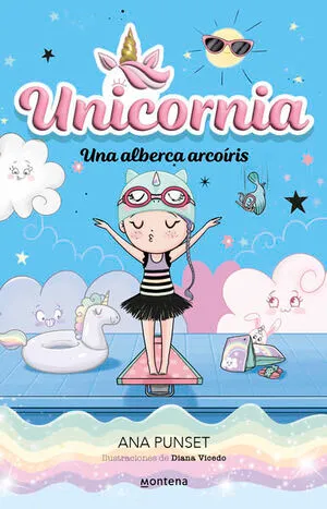 Portada de Unicornia 9: Una piscina arcoiris