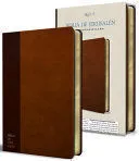Portada de Biblia jerusalen latinoamericana simil piel marron