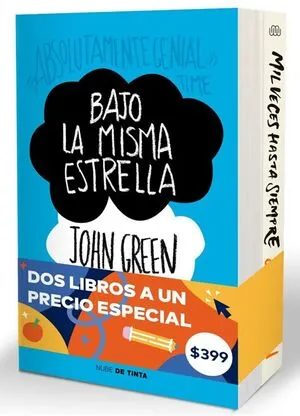Portada de Paquete john green (bajo la misma estrella, mil veses hasta siempre)