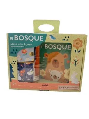 Portada de El bosque. Libro y cubos de juego multisensorial