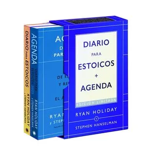 Portada de Estuche "diario para estoicos" + agenda (ed. Limitada 2026 pasta suave)