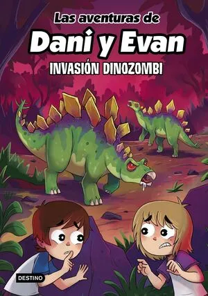 Portada de Las aventuras de dani y evan 14. Invasion dinozombi