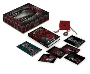 Portada de Cofre vampiros ("relatos de vampiros" + libreta + 5 postales + ca mafeo)