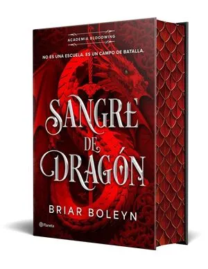 Portada de Academia bloodwing 1: Sangre de dragón edición limitada con cantos tintados