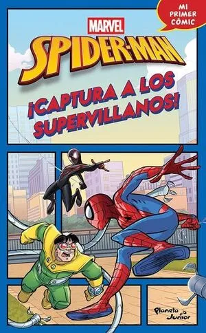 Portada de Spider-man. ¡Captura a los supervillanos!