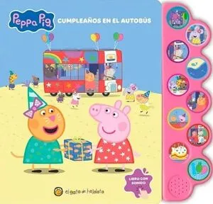 Portada de Peppa pig cumpleaños en el autobus