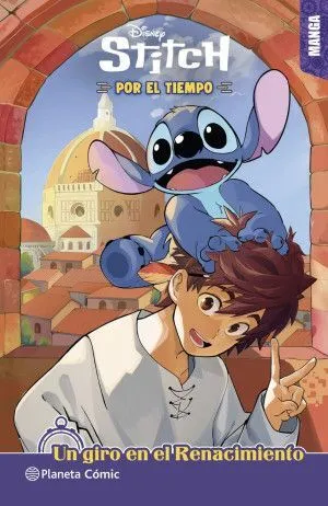 Portada de Stitch por el tiempo: Un giro en el renacimiento ( manga )