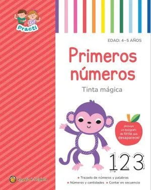 Portada de Practi: Primeros números: 1,2,3 ( tinta mágica )