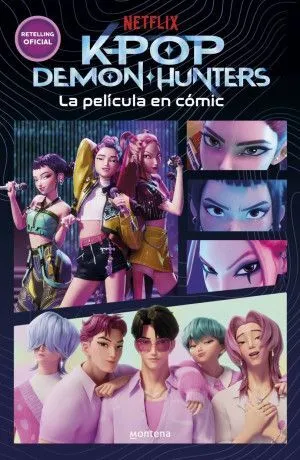 Portada de K-pop demon hunters: La pelicula en comic ( netflix )