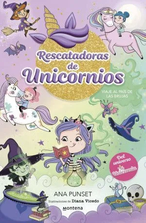 Portada de Rescatadoras de unicornios 3: Viaje al pais de las brujas