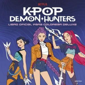 Portada de K-pop demon hunters: Libro oficial para colorear deluxe