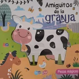 Portada de Piezas magicas: Amiguitos de la granja con rompecabeza bbdar0463